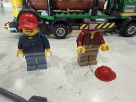 Lego City Logging Truck Building Toy Set 60059 Missing 3 Stickers, 1 Head