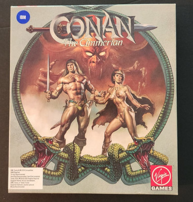Conan The Cimmerian (1992) PC 5.25'' Virgin Games Big Box