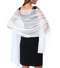 Chiffon Shawls and Wraps for Women Elegant Sheer Shawls for Formal Evening So...