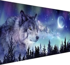 5D Extra Large Animals Diamond Art Kits for Adults - Wolf Diamond Painting Kits