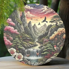 2D Flat Style Wall Art, Inspired by Asian BTY 005355 Lead Sign Inspired Round La