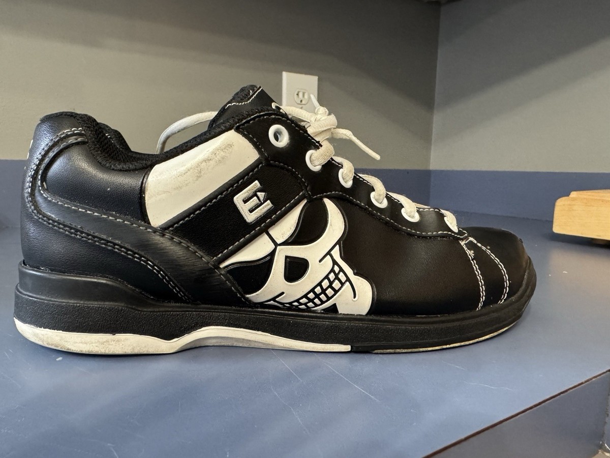 Etonic Bowling Shoes Men 11 Black White Skull Graphic Perfect Slide EBMD106 Etonic Men main image 3