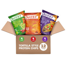 Tortilla Style Protein Chips Variety Pack, Chili Lime, Nacho Cheese, Loaded Taco