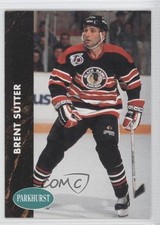 1991-92 Parkhurst French Brent Sutter #35 0c4