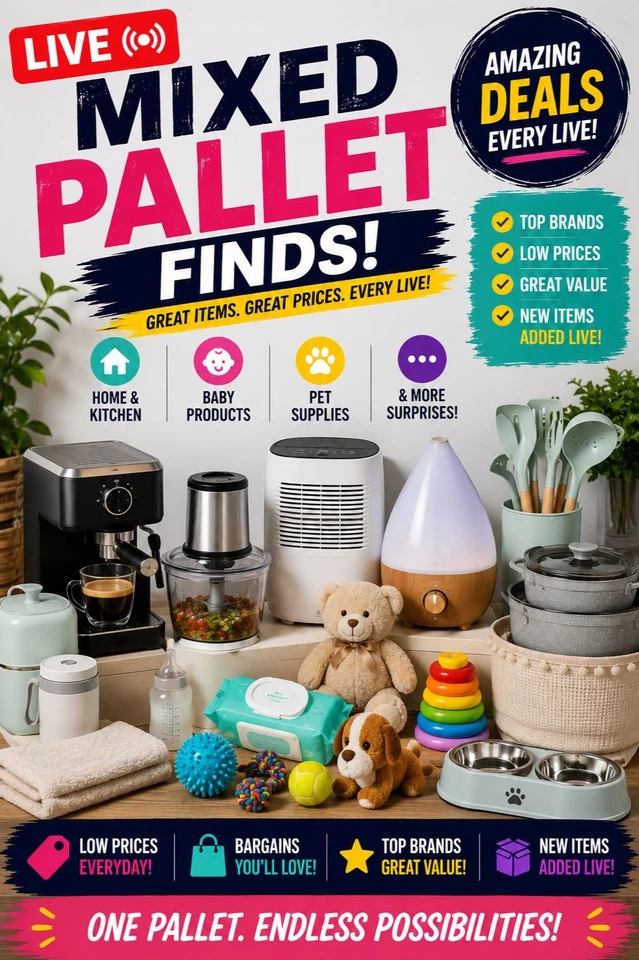 LIVE: Random Pallet Finds – Crazy Deals!