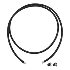 AN-4 Fuel Line Kit 7.02Ft with 2 Pcs Black Clamps 1 Set