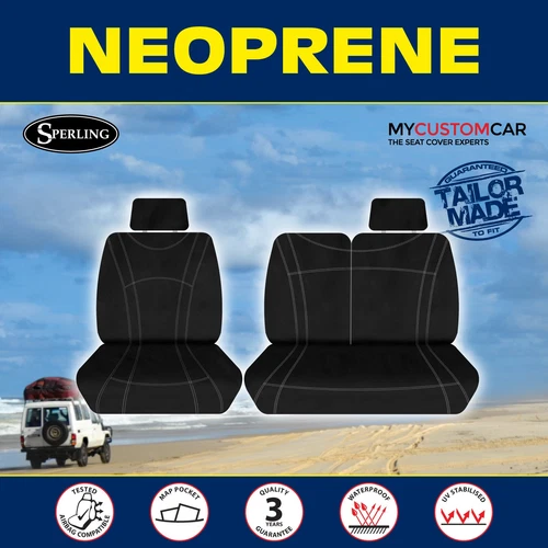 For Hyundai iLoad TQ Van 2008-2021 Neoprene FRONT Car Seat Covers Waterproof - Picture 1 of 13