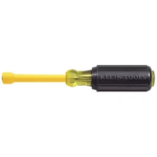 7/16 In. Coated Nut Driver with 3 In. Hollow Shaft- Cushion Grip Handle