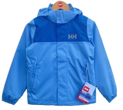 Helly Hansen Girl's Vancouver Rain Jacket Bright BLUE $95, Size: 12