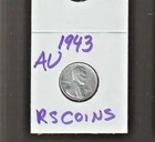 1943    LINCOLN  CENT  ~ ALMOST UNCIRCULATED ~  RS COINS #48E FREE SHIP