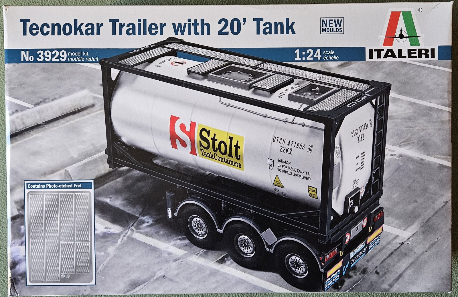 Italeri Tecnokar Trailer with 20' Tank 1:24th Scale - #3929 NIOB