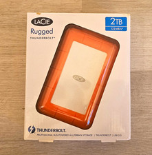 LaCie Rugged Thunderbolt 2TB Portable External HDD USB 3.0 122MB/s