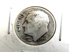 1956 D Dime "Roosevelt 90% Silver Dime" ,  Circulated  XF  wd1