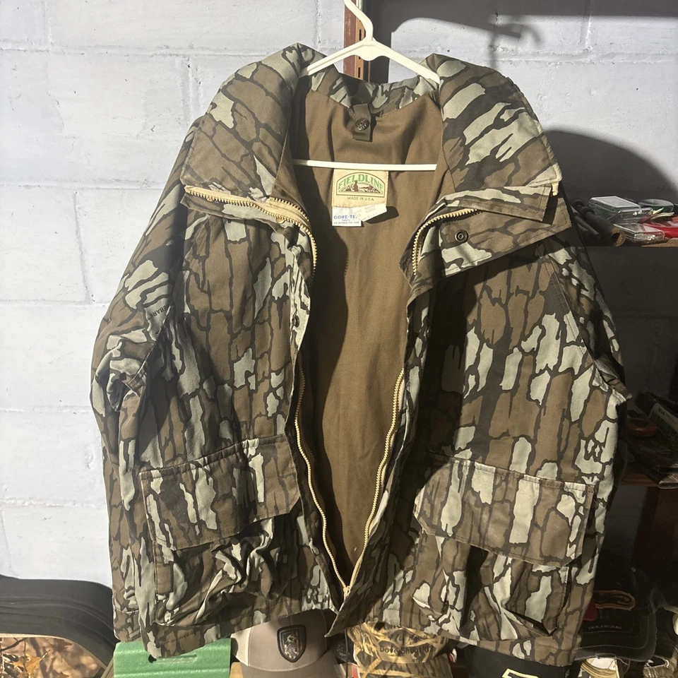 Abrigo con Capucha Trebark Field Line Camuflado Gore Tex Chaqueta de Caza XL EE. UU.   Foto 3 de 3