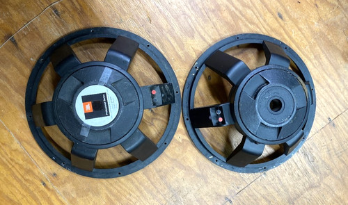 Pair JBL Professional 2240H 18" Subwoofer Speaker Basket Frame Magnet Cores