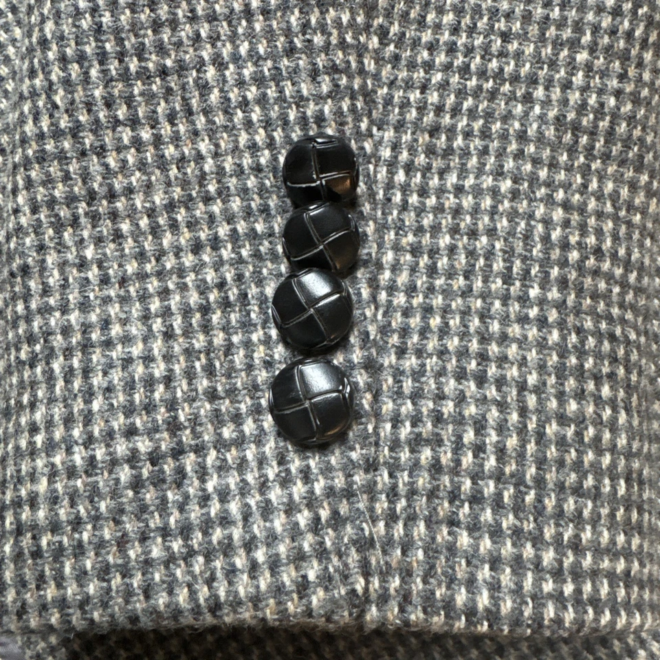 Blazer Abrigo Deportivo Traje Chaqueta DE COLECCIÓN OAKTON II Talla 42S Gris Tweed Lana a Cuadros Foto 2 de 4