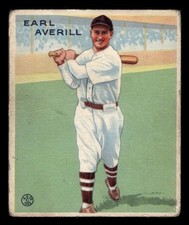 1933 Goudey Baseball #194 Earl Averill VG *f1