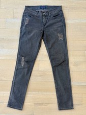 JAMES JEANS skinny NEO BEAU stretch DISTRESSED grayish BROWN fitted 26 USA made