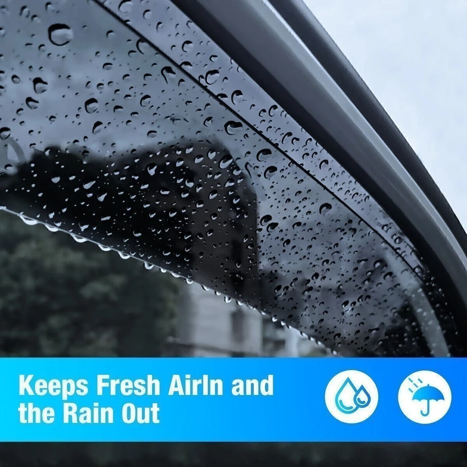 Para Honda Pilot 2003-2008 Visera Ventana Ventilación Parasol Lluvia Protectores Deflector de Viento Foto 4 de 4