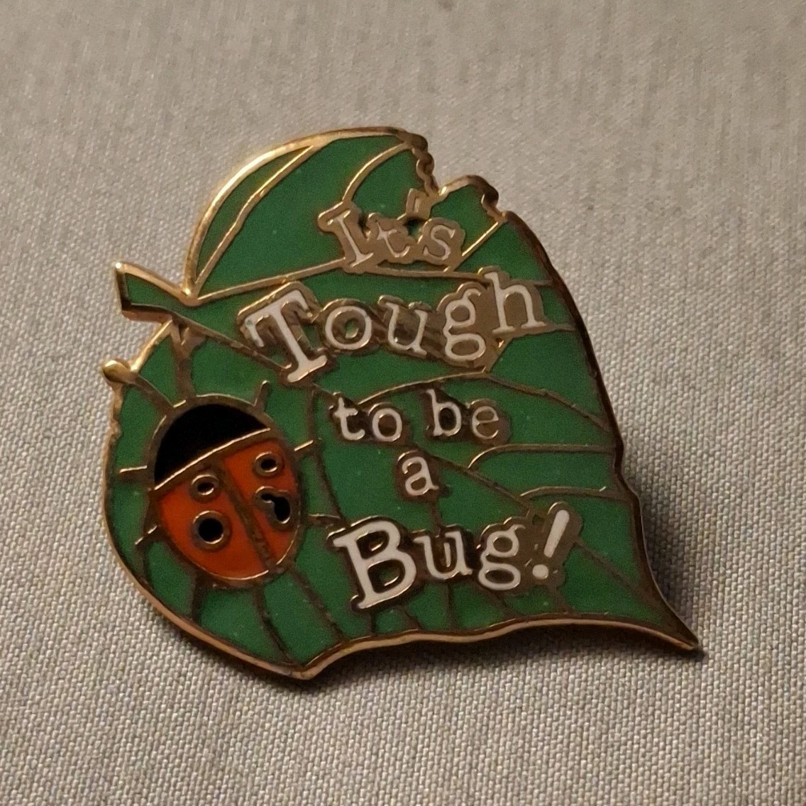 Disney It's Tough to be a Bug Pin 2003 Walt Disney World Green Leaf Ladybug