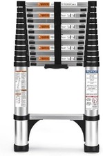 Telescoping Ladder,  12.5 FT Aluminum Lightwe...