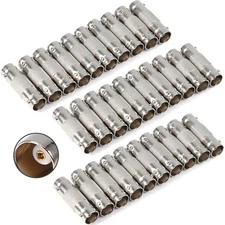 exgoofit BNC Connector Pack 30pcs BNC Female to Female Straight Coupler Ad