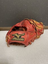 Mizuno Pro Order Baseball Glove Infield Use Repaired Gray Leather