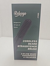 Beard Straightener for Men, Portable Cordless Heated Hair Beard Straightening