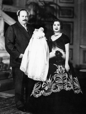 King Farouk Narriman Sadek Prince Ahmed Fouad Of Egypt In 1952 Old Photo