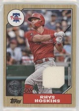 2022 Topps Series 1 1987 Topps Baseball Relics Rhys Hoskins #87R-RHO 2k3