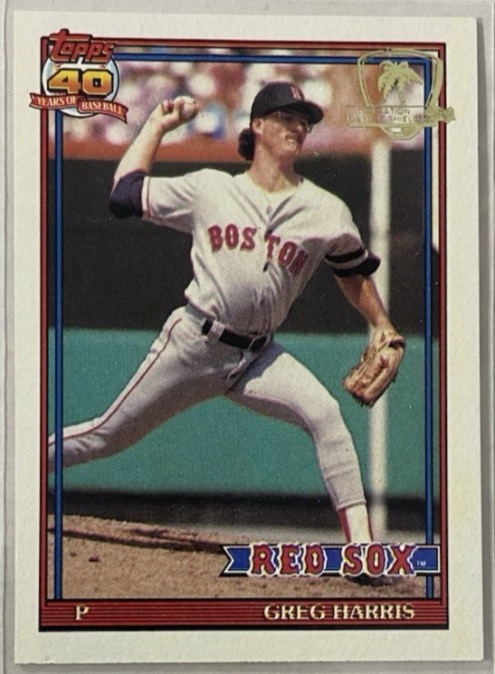 Greg Harris 1991 Topps Operation Desert Shield Card #123 - Read