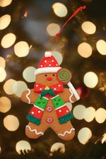 Christmas Ornament - Gingerbread Man. Wizardi Festive Decoration F07-N2-5-AEE...