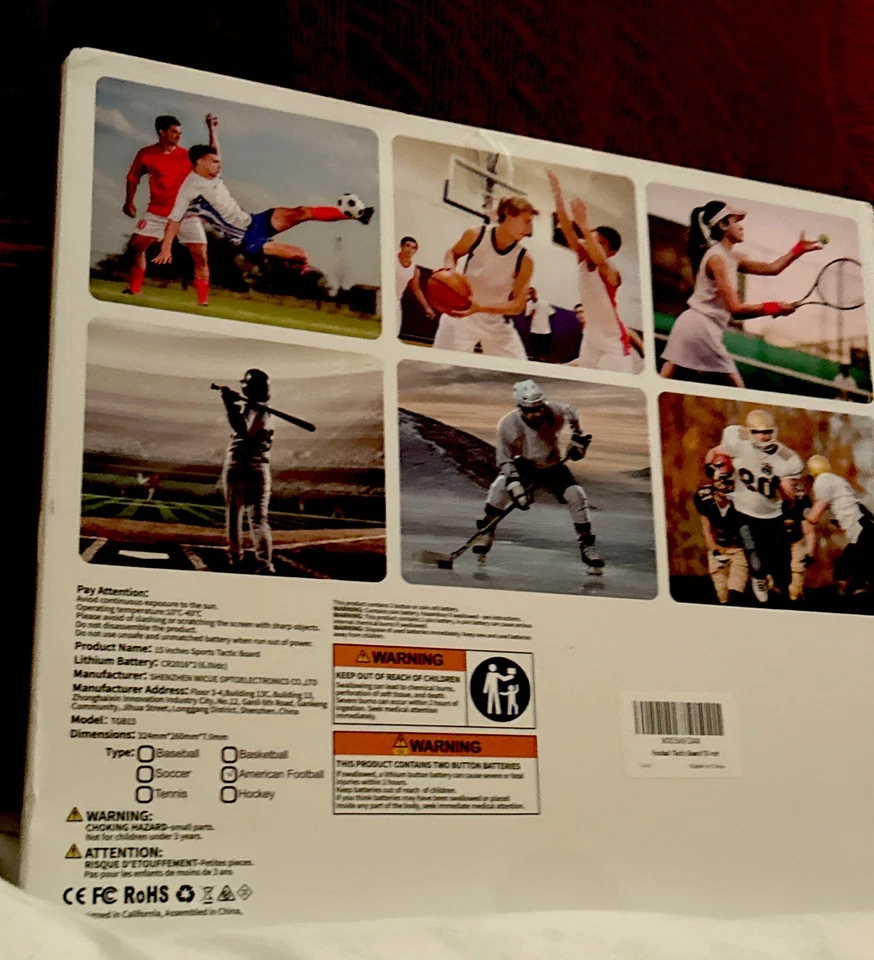 15”LCD Sport Tactic Board-Football-Lock Function , LCD Writing & Erase Button. - Image 2 of 4