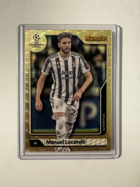 2021-22 Topps Merlin Collection Chrome UCL Manuel Locatelli SuperFractor 1/1 Raw