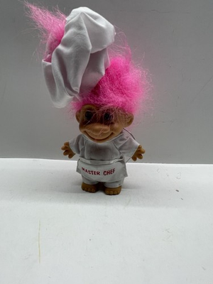 #ad Master Chef Troll Doll – Pink Hair – Vintage Collectible Toy – Rare amp; Clean $8.68