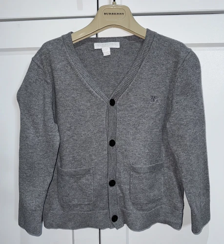Autentico maglione cardigan Burberry unisex cotone con tasche us intime ottimeioni c aglia t 5nni
