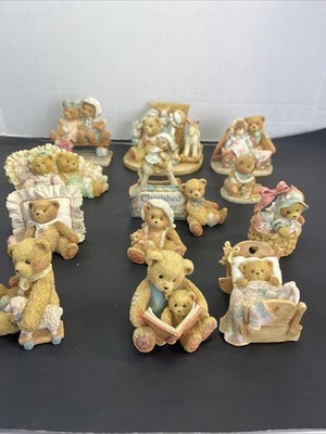 Lot of 14 Cherished Teddies / Hillman Bear Figurines Z33