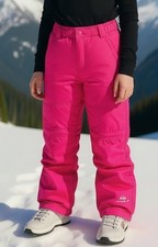Eddie Bauer Pink Youth Girls Insulated Snow Ski Snowboarding Pants Lids Size 8