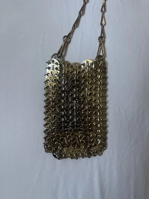 Classic Iconic Paco Rabanne 1969 Bag - Multi-color - Gold and Silver - Image 1 of 3