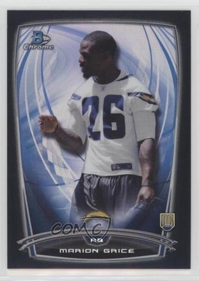 2014 Bowman Chrome Black Refractor 40/299 Marion Grice #142 Rookie RC 1m0