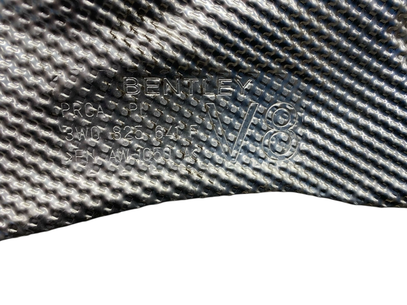 2015 BENTLEY CONTINENTAL 4.0L HEAT SHIELD PROTECTION PLATE FOR CROSS PANEL SET