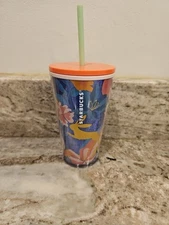 Easter Starbucks 2021 Spring  Bunny Rainbow Floral Glitter 16oz Cold Cup Tumbler
