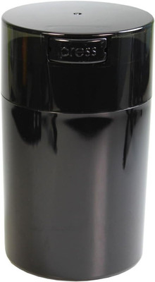 Tightvac - 1 Oz to 6 Ounce Vacuum Sealed Storage Container - Black Pearl