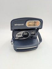 Polaroid 600 Instant Film camera blue Untested