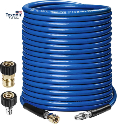#ad Pressure Washer Hose 50Ft 3 8quot;4500PSI Wear Resistant Replacement Hose for Gasamp;E $118.43