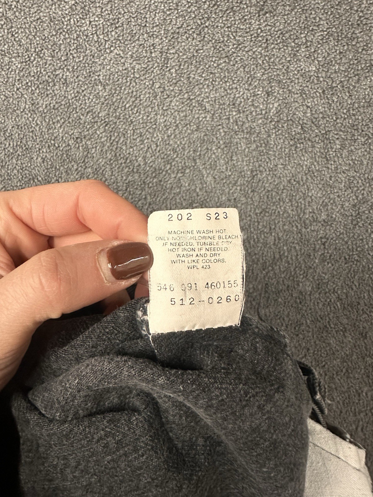 Vintage Levi’s 512 Men’s 34x32 Straight Leg Jeans Black Wash USA Made 90s thumbnail 8