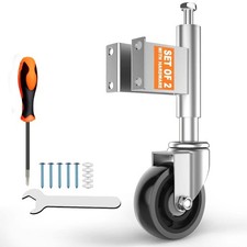 Spring Loaded Gate Casters 4  Heavy Duty Gate Caster Wheels with Hardware Pa...