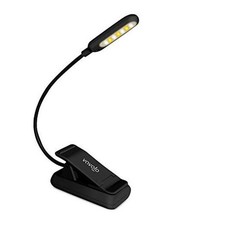 Rechargeable Reading Light, 7 LEDs with 9 Color Temperature 9 Brightness Black