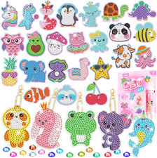 EAPHANT Diamond Art Kits for Kids, Gem Keychains and Stickers Painting Gifts for