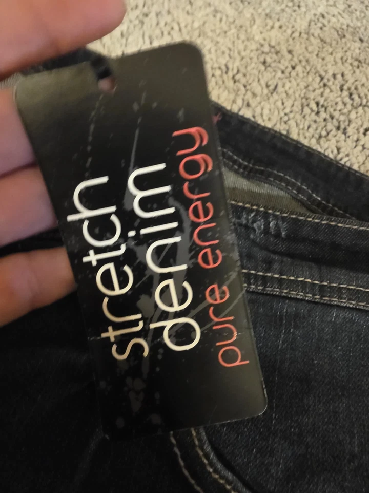 Bermudas Pure Energy para mujer 18 puños desgastados azul  Foto 3 de 4